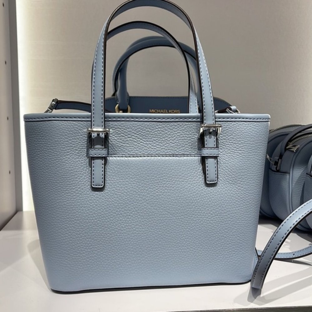 Michael Kors Xs Cryl Conv Tz Tote Pale Blue - Picture 7 of 16